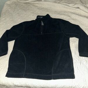 Women’s Size Large St. John's Bay Soft Black Fleece Jacket Pullover